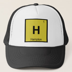 H - Hampton Virginia Kemi Periodiska Systemet Stad Truckerkeps
