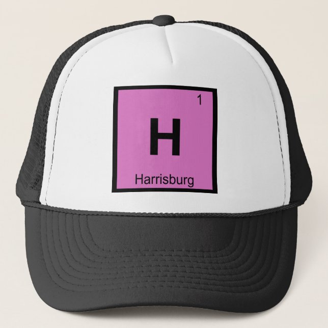 H - Harrisburg Pennsylvania Kemisymbol Truckerkeps (Framsida)