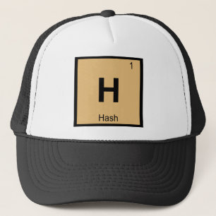 H - Hash Chemistry Periodic Bord Symbol Truckerkeps