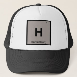 H - Hattiesburg Mississippi Kemi Stadssymbol Truckerkeps