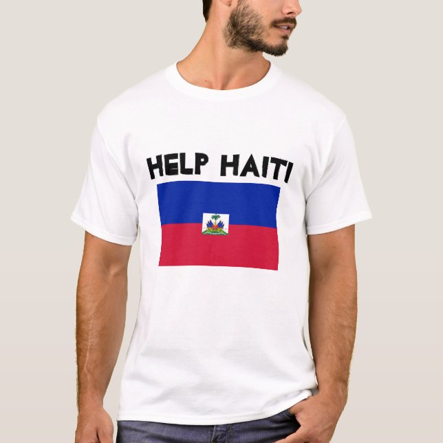 H hjälp Haiti Tee Shirt (Framsida)