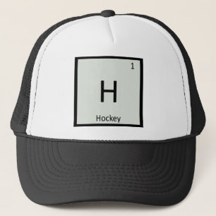 H - Hockey Sports Chemistry Periodic Bord Symbol Truckerkeps