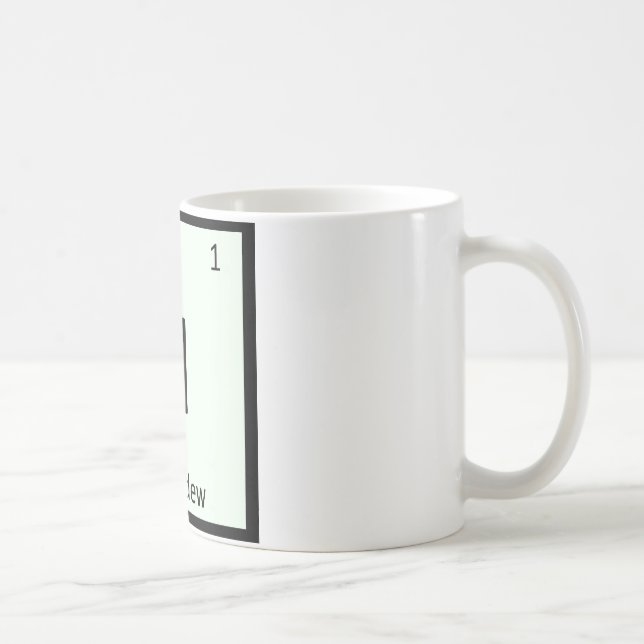 H - Honeydew Melon Kemi Periodiska Systemets Symbo Kaffemugg (Höger)