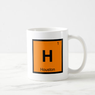 H - Houston Texas kemi periodiska systemet symbol Kaffemugg