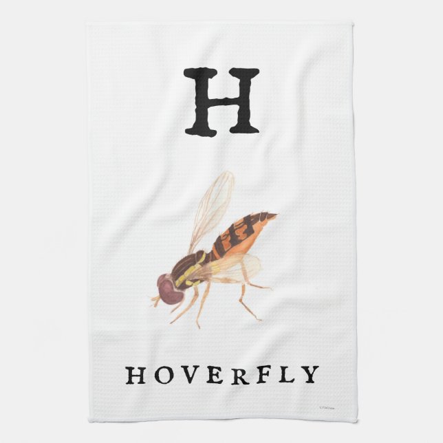 ’H’ Hoverfly Kökshandduk (Vertikal)