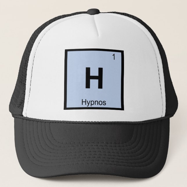 H - Hypnos grekisk kemi periodiska systemet symbol Keps (Framsida)