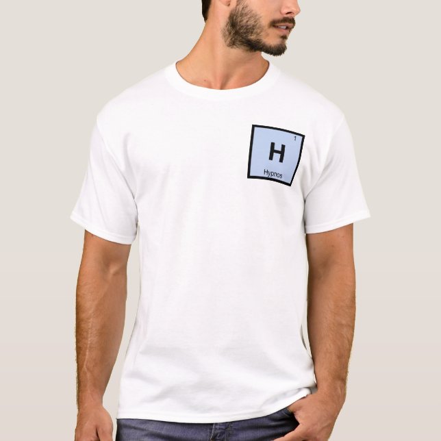 H - Hypnos Grekiska kemi Periodic Bord Symbol T Shirt (Framsida)