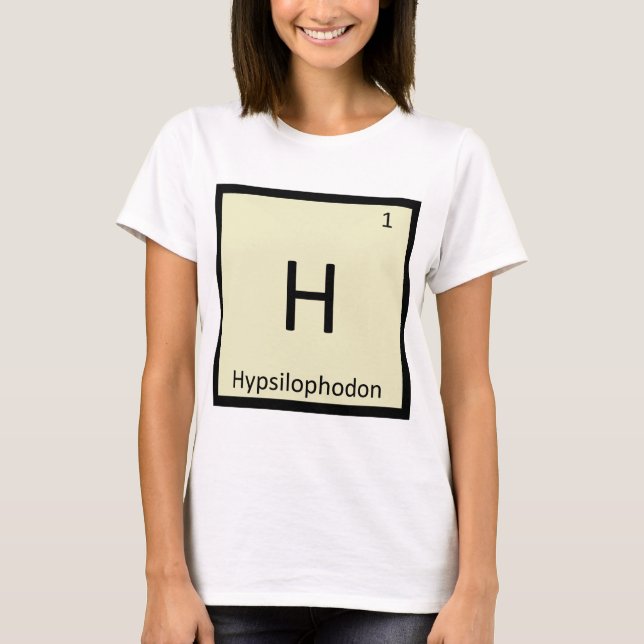 H - Hypsilophodon Dinosaur Kemi Element T Shirt (Framsida)