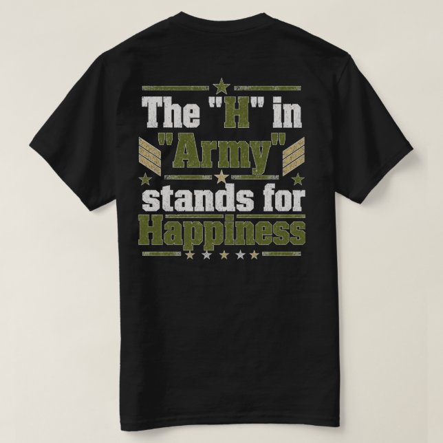 H i armé t shirt (Design baksida)