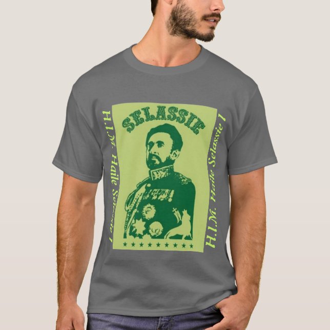 H.I.M. Haile Selassie mig skjorta T-shirt (Framsida)