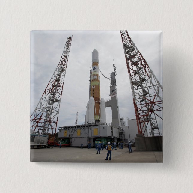 H-IIB-raketen på startplattan Knapp (Framsida)