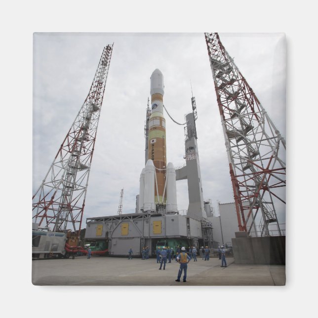 H-IIB-raketen på startplattan Magnet (Framsidan)