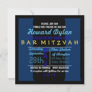 H Inbjudan till Pub Mitzvah till den ursprungliga