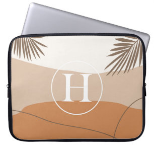 H - Inledande monogram Brev H Abstract Design Laptop Fodral