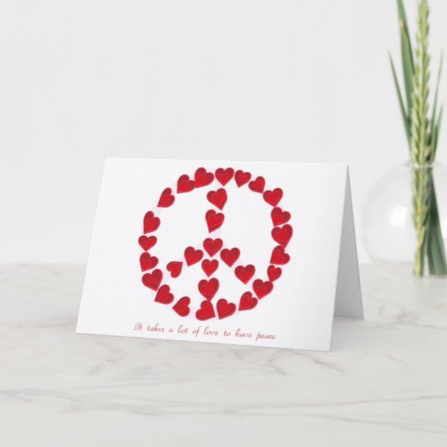 H-kärlekfred 1 notecard kort (Framsida)