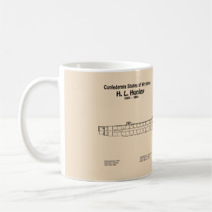 H. L. Hunley - Fartygsritningar SD Kaffemugg
