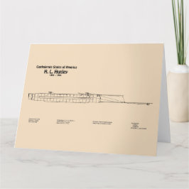 H. L. Hunley - Frakt Blueprint Plans SD Tack Kort