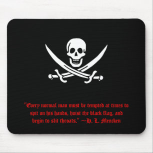 H.L. Mencken Piratkopiera Mousepad Musmatta
