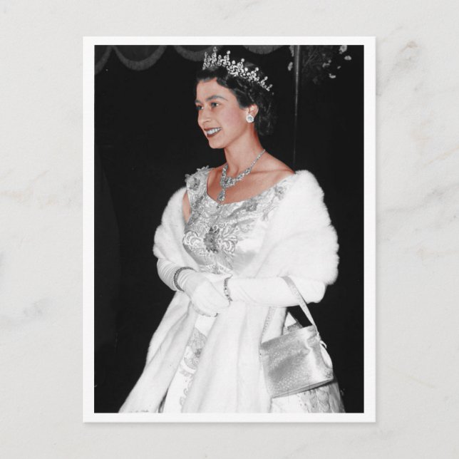 H. M. Elizabeth II, Drottning Vykort (Framsida)