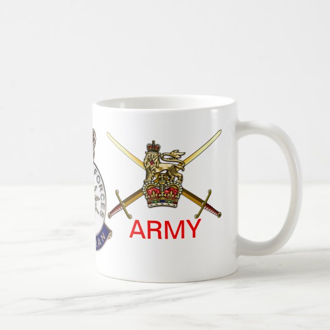 H.M. Krigsmaktveteran mugg för armé (Höger)