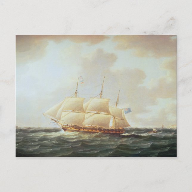 H.M.S. Minerva Vykort (Framsida)