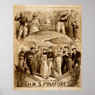 H.M.S. PinaFOR, Gilbert & Sullivan Poster