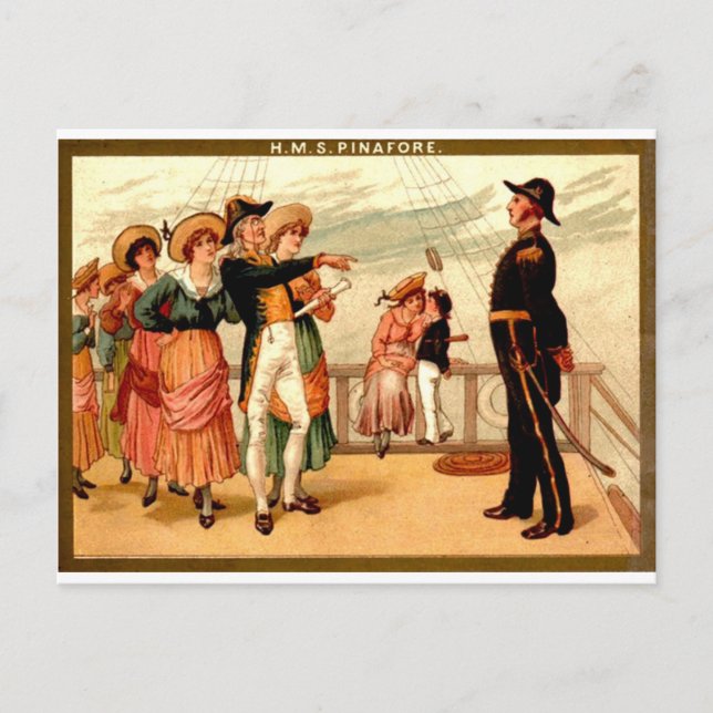 H.M.S. Pinaforce Vykort (Framsida)