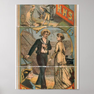 H.M.S. Skyddsförklädevintageteater Poster