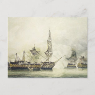 H.M.S. Victory at the Battle of Trafalgar, 1805, ( Vykort