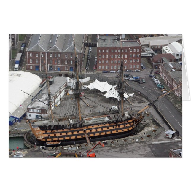 H.M.S. Victory Hälsningskort (Framsidan Horizontal)