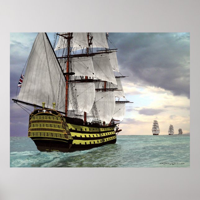 H M S Victory Poster (Framsidan)