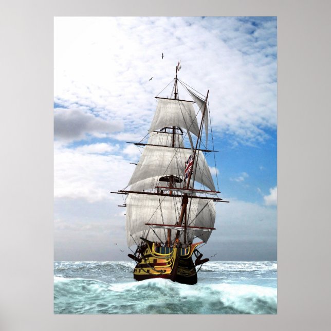 H M S Victory Poster (Framsidan)