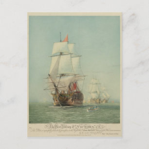 H.M.S. Victory:s första resa 1778 Vykort