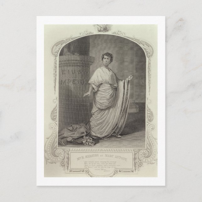 H. Marston as Marc Antony, Act III Scene 2, i Vykort (Framsida)