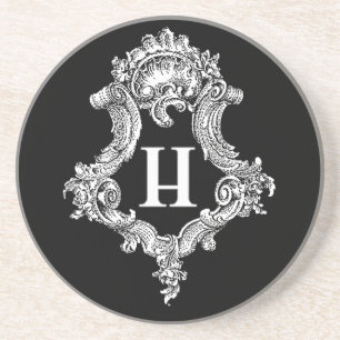H Monogram initial Underlägg
