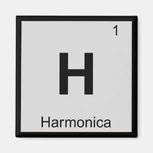 H - Munspel Musik Kemi Periodiska Systemet Magnet