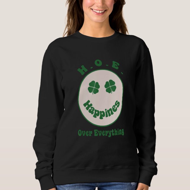 H O E Lycka över allt Saint patrick Da T Shirt (Framsida)
