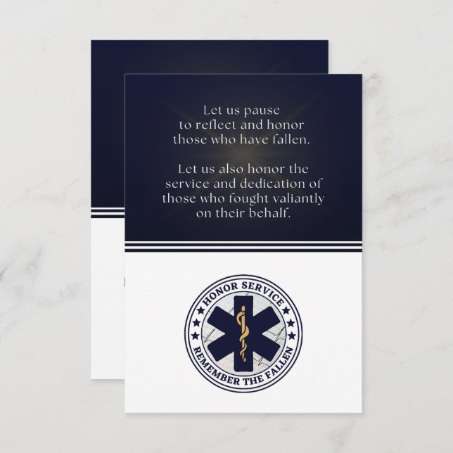 H.O.N.O.R.R. Kortplatta Tack Kort (Fram/baksida)