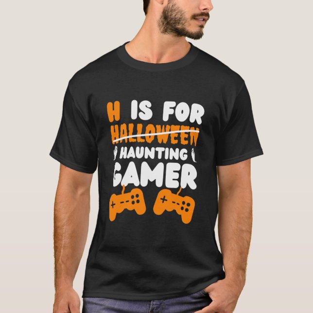H om för halloween-roaminggaranti för spel t shirt (Framsida)