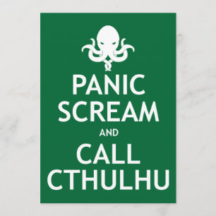 H.P. Inbjudningar till Lovecraft Party - Ring Cthu