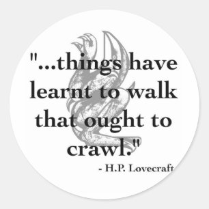 H.P. Lovecraft, citattecken Runt Klistermärke