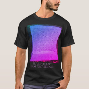 H.P. Lovecraft 'I AM PROVIDENCE' Gravsten T Shirt