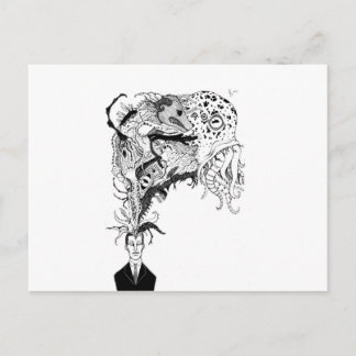 H.P. Lovecraft monster Vykort