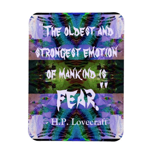 H.P. Lovecraft Quote Magnet (Vertikal)
