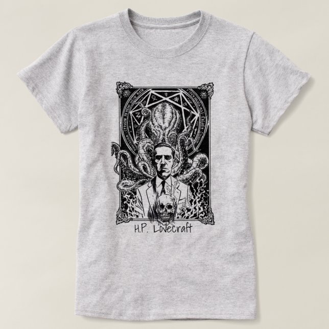 H.P. Lovecraft T Shirt (Design framsida)