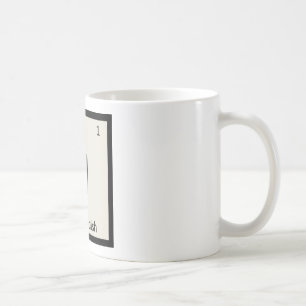 H - Periodiskt bord för pepparrotsmaktillsatskemi Kaffemugg