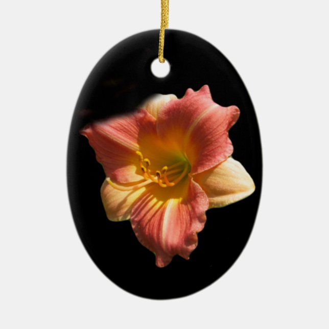 H. Prairie Blommar Daylily Ceramic Ornament (Framsidan)