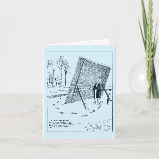 H.T. Webster/Timid Soul-julkort Helgkort (Framsida)