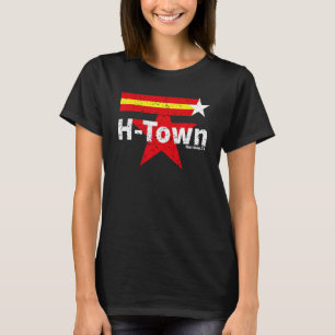 H-Town Houston Texas Big H Retro Sunset 1 T Shirt