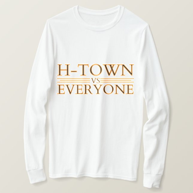 H-Town mot All Shirt, Houston mot All Shir T Shirt (Design framsida)